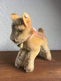 Good Condition 60s Vintage Steiff Goat Zicky German Toy Antique Soft Toy Button In Ear Small Steiff German Toys Soft Toy