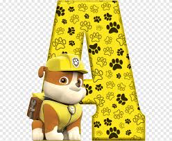 Paw patrol rubble, bulldog patrol, others, paw, desktop wallpaper, toy png. Blue The Letter A With Yellow Shadow Logo Alphabet Letter Patrol N N Logo Patrulha Canina Blue Angle Png Pngegg