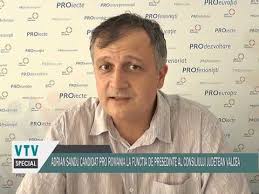 ADRIAN SANDU CANDIDAT PRO ROMANIA LA FUNCTIA DE PRESEDINTE AL CONSILIULUI  JUDETEAN VALCEA