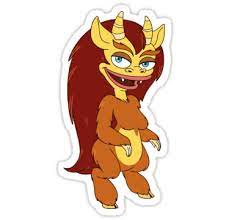 Big Mouth Hormone Monstress Stickers By Isabelledesign Redbubble Big Mouth Mouth Painting Mouth Tattoo