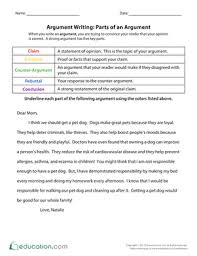 Argument Writing Claim Reasons Evidence Lesson Plan Education Com Lesson Plan Education Com Argumentative Writing Writing Lesson Plans Writing Lessons