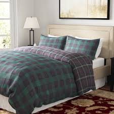 Eddie bauer's lakehouse plaid quilt set is a handsome ensemble for any bedroom. Eddie Bauer Woodland Tartan Dark Green Navy Standard Cotton 180 Tc Reversible Comforter Set Reviews Wayfair