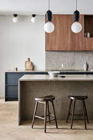 Pale blue cabinets have been installed against the far wall. Latest Modern Kitchen Trends Nordiska Kok Contemporary Kitchen Nordic Kitchen Contemporary Kitchen Design