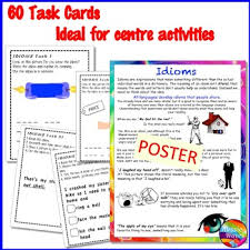 Idioms Activities Anchor Chart And Task Cards Figurative Language