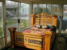 Hd Bedroom Headboard N Footboard Harley Decoracion De Muebles Harley Davidson