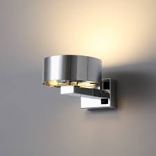 Modern wall mounted lights for the bedroom, cordless wall sconces, industrial style task lighting, and much more! Lwa298 Poloshed Chrome 6 Watt Led Bedside Wall Reading Light Fitting