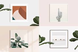 Frame Mockup Kit 3 Pack Frame Mockups Poster Mockup Colorful Backgrounds