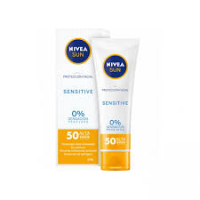 Its fast absorbing formula with advanced collagen protection prevents wrinkles. Nivea Sun Facial Sensitive Spf50 50ml Beauty The Shop The Best Fragances Creams And Makeup Online Shop