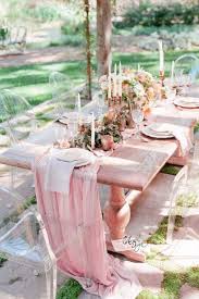 Flowy Chiffon Light Pink Table Runner Table Runners Wedding Pink Table Cheap Wedding Centerpieces