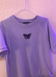 Ships Same Day Or Next Day Light Purple Shirt With A Butterfly Patch I Put On Size Large Has A C Purple Shirt Outfits Light Purple Shirt Clueless Outfits