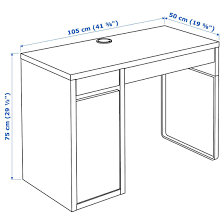 Micke Schreibtisch Weiss 105x50 Cm Hier Kaufen Ikea Deutschland In 2020 Micke Schreibtisch Black Desk Schreibtisch
