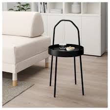 Burvik Side Table Red 15 Ikea In 2020 Black Side Table White Side Tables Side Table