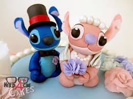 Stitch And Angel Stitch And Angel Disney Wedding Cake Stitch Disney