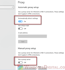 Disable Auto Proxy Settings In Windows 10 – Rezstream