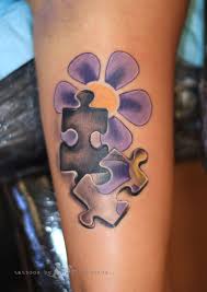 Because the puzzle piece is connected with autism, public awareness kicks in when we see the puzzle piece symbol for autism. Forearm Autism Puzzle Piece Tattoo Novocom Top