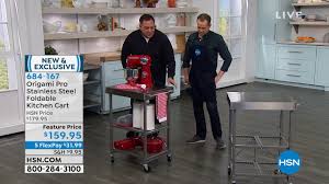 Shop wayfair for the best origami folding kitchen cart. Origami Pro Stainless Steel Foldable Kitchen Cart Youtube