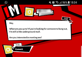 Boyfriend And I Using The P5 Text Message App Persona5 These portraits are from early 2015, and all share the same art style. p5 text message app