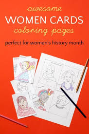 Womens history month coloring pages. The Women Cards Women S History Month Coloring Pages