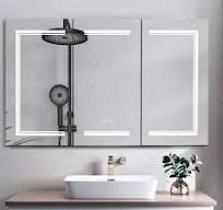 Supply Floating Bathroom Vanity With LED Illuminated Mirror Cabinet  Wholesale Factory - Bathroom