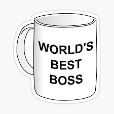 World's Best Boss Coffe Mug Drawing