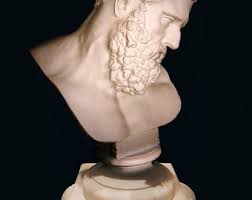 Bust of the Farnese Hercules 45cm. Exact replica