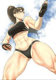 Fit Girl :: Chun Li :: fit girl :: Female muscle art :: Female muscle art  :: Chun-Li (Чунь Ли) :: Женские мускулы :: Игровая эротика :: game art ::  anagumasan ::