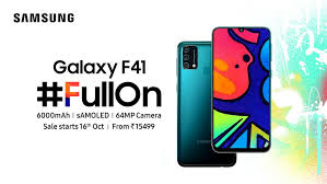 Avail up to 15% discount on samsung smartphones with standard chartered. Samsung Launches Galaxy F41 In India The Fullon Smartphone For Young Shoppers This Festive Season Samsung Newsroom India