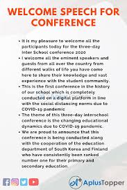 Each speaker position is just as important as the other and contributes the same number of points for the team. Welcome Speech For Conference Best Welcome Speech For Students And Children In English A Plus Topper