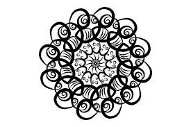 A beautiful circular cover or top with texture. Easy Black Mandala Art Graphic By Masyafi Creative Studio Creative Fabrica