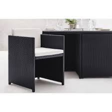 Salon de jardin encastrable miami avec 4, 8, 10 ou 12 places. Bobochic Family Salon De Jardin Encastrable 4 Places En Resine Tressee Noir Avec Coussins Ecrus Mobilier De Jardin Achat Prix Fnac