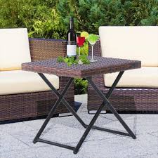 Our poole outdoor furniture stands out from the crowd with its thick rattan weave. Hygrad Small Rattan Coffee Table Bistro Folding Furniture Outdoor Side End Garden Patio Buy Online In Andorra At Desertcart 226921392