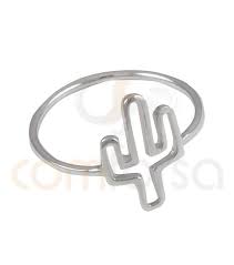 Sterling silver rings add the perfect amount of sparkle to any outfit. Shop Online Nature Sterling Silver Cactus Ring Com Forsa S L
