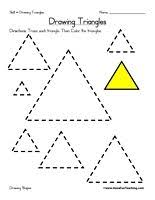 Drawing Triangles Worksheet Have Fun Teaching Triangle Worksheet Shapes Worksheets Kindergarten Worksheets Printable