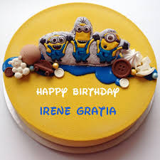 Happy Birthday Cartoon Cake Pictures With Name Cute Minion Birthday Wishes Kids Cake With Your Name Birthday Cake Cute Geburtstagskuch Minion Birthday Wishes Happy Birthday Cakes Cake Name