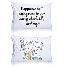 Turn your bedroom into a more loving spot for you and your sweetie using these i love you pillow cases. Buy Romantic His And Hers 2 Queen Size Cotton Polyester Pillow Cases 1 Pair Of Cute Couple Pillowcases Set I Love You Boyfriend Girlfriend Sweet Gift Or Bedroom Decoration Online In Kuwait B07wjjbjc9
