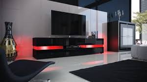 Tv Stand Flow In Black High Gloss Living Room Tv Unit Designs Living Room Tv Unit Tv Stand