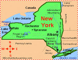With state and capitol city names. New York Facts Map And State Symbols Enchantedlearning Com
