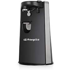 Amazon.de: Orbegozo Elektrischer Dosenöffner Cu 6500 Mit Flaschenöffner Und  Messerschärfer, Automatische Druckeinschaltung, 60 Watt Leistung