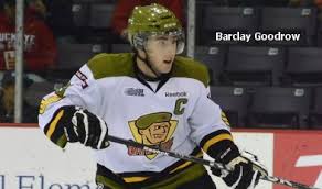 He scored six points (one goal, five assists) and was. Barclay Goodrow Named Battalion Captain Ontario Hockey League