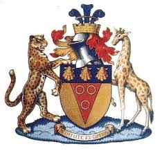 Black And White Coat Of Arms Of South Africa Grahamstown Grahamstad Rini Heraldry Heraldry Coat Of Arms Grahamstown
