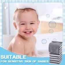 Rtteri 50 Pcs 12 x 12 Inches Absorbent Soft Face Towel Coral Fleece Wash  Cloths for Your Face and Body Microfiber Washcloth Hand Towels Multipurpose  Use as Hotel Bath Bathroom Baby Spa,