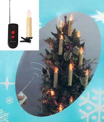 Set Of 10 Led Battery Operated Remote Control Magnetic Candle Christmas Lights Walmart Com Walmart Com