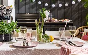 Organize A Spontaneous And Summary Barbeque For Your Nearest And Dearest Use Lighting To Create Instant Coziness Try Ikea Solvin Ikea Decor Stylish Tableware