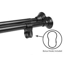 Check spelling or type a new query. Black Shower Curtain Rods Shower Accessories The Home Depot