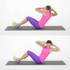 Keep torso slightly tilted backward (focus on making your abs work to hold you up) and hold arms straight out in front of you with palms together. Russian Twist Variations Popsugar Fitness