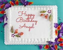 Birthday Cake Images With Name Angel Happy Birthday Angel Happy Birthday Angel Friends Birthday Cake Birthday Cake For Wife