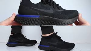 Overall, the epic react flyknit 2 is one of the nicest pairs of running shoes i have owned. Nike Epic React Flyknit Triple Black On Feet Unboxing Youtube