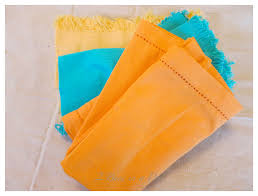 DIY Polka Dot Napkins and Spring Table Decor