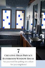 They let the sun and fresh air come into the room and provide emergency exit when needed. 7 Creative High Privacy Bathroom Window Ideas So You Won T Be Putting On A Show For The Neighbors