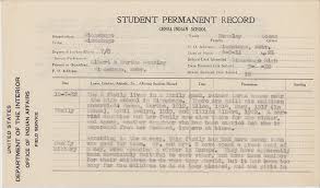 Student Permanent Record for Moses Hensley, 7 Oct. 1932